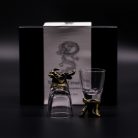 Pohárkészlet 6 db-os 50 ml - BOTTOM UP - üveg, antik bronz - Ancient Wisdom