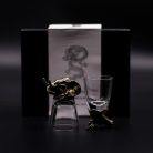 Pohárkészlet 6 db-os 50 ml - BOTTOM UP - üveg, antik bronz - Ancient Wisdom