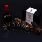 Pohárkészlet 6 db-os 50 ml - BOTTOM UP - üveg, antik bronz - Ancient Wisdom