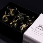 Pohárkészlet 6 db-os 50 ml - BOTTOM UP - üveg, antik bronz - Ancient Wisdom