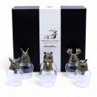 Pohárkészlet 6 db-os 100 ml - BOTTOM UP - üveg, antik bronz - Ancient Wisdom