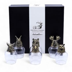   Pohárkészlet 6 db-os 100 ml - BOTTOM UP - üveg, antik bronz - Ancient Wisdom