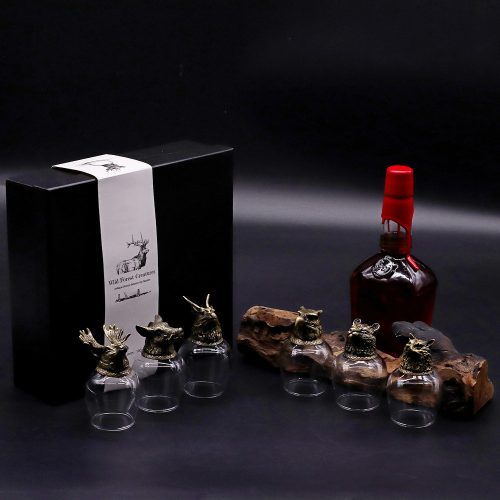 Pohárkészlet 6 db-os 100 ml - BOTTOM UP - üveg, antik bronz - Ancient Wisdom
