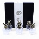 Pohárkészlet 6 db-os 100 ml - BOTTOM UP - üveg, antik bronz - Ancient Wisdom