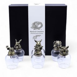   Pohárkészlet 6 db-os 100 ml - BOTTOM UP - üveg, antik bronz - Ancient Wisdom