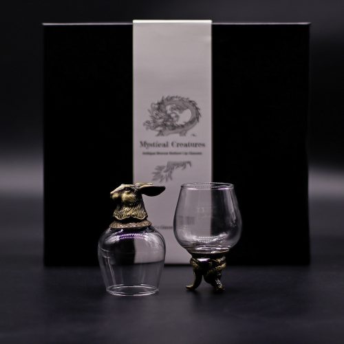 Pohárkészlet 6 db-os 100 ml - BOTTOM UP - üveg, antik bronz - Ancient Wisdom