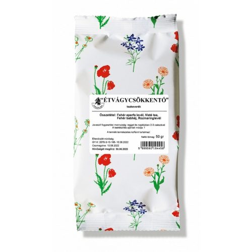 ÉTVÁGYCSÖKKENTŐ - 50 g, szálas teakeverék