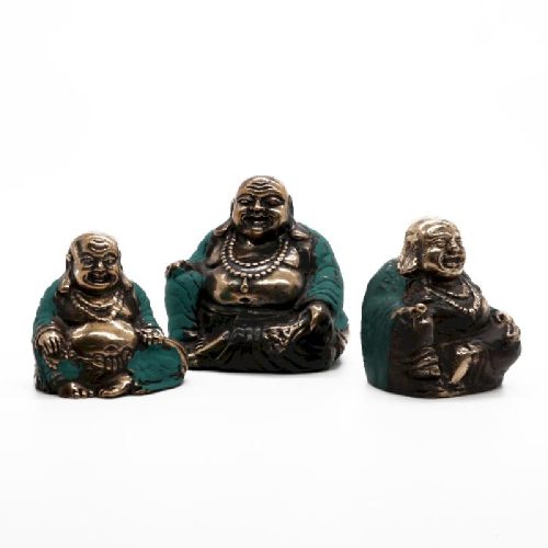 Feng shui boldog Buddhák - 3 db