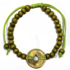 Indonéz  kézműves karkötő - zöld