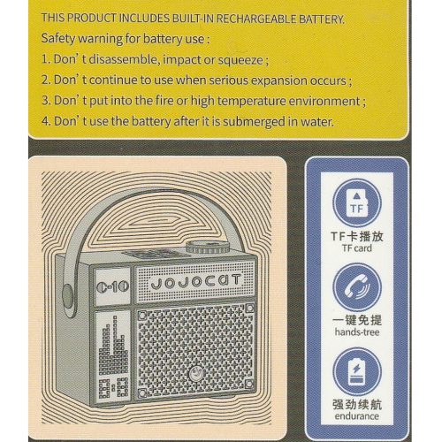 Retro rádió stílusú bluetooth hangszóró - Jojocut C10