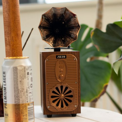 Retro gramofon - bluetooth hangszóró - ASHU AS39