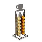 Fém kávékapszula tartó 28 db Nespresso kapszulához - matt fekete - BEWELLO