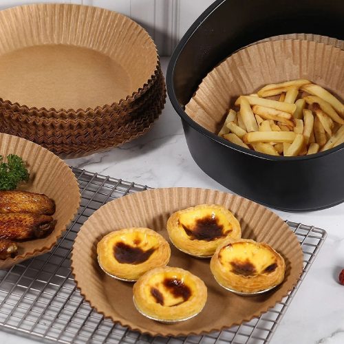 Sütőpapír forrólevegős sütőhöz Bewello Air Fryer - 50 db - 20 cm