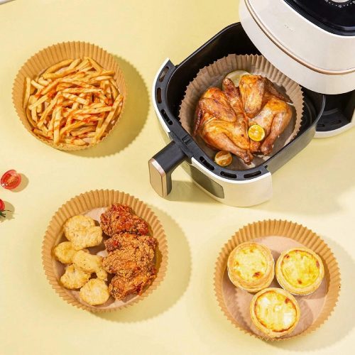 Sütőpapír forrólevegős sütőhöz Bewello Air Fryer - 50 db - 20 cm