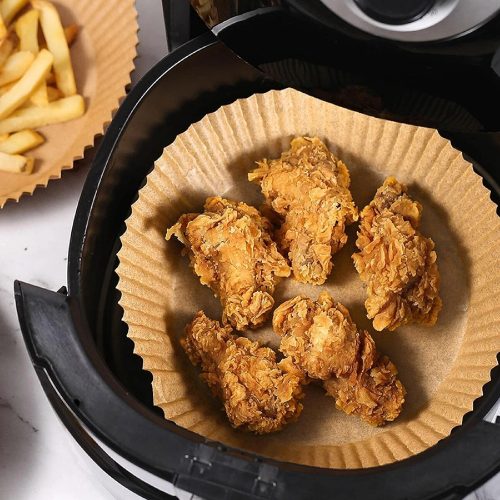 Sütőpapír forrólevegős sütőhöz Bewello Air Fryer - 50 db - 20 cm