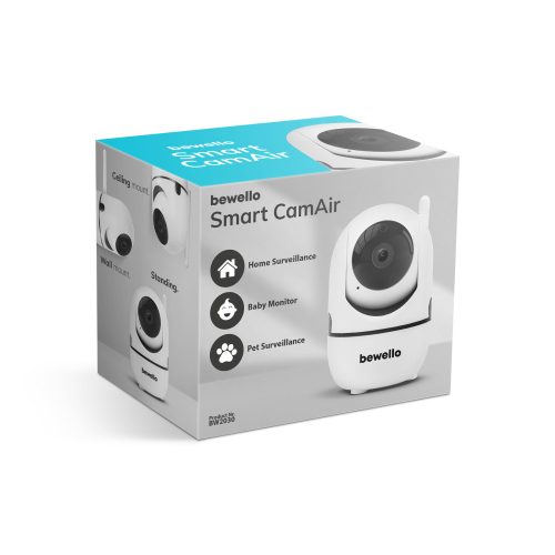 Biztonsági kamera smart, WiFi - 1080p - 360° forgatható - beltéri -BW2030
