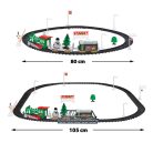 Karácsonyi kisvasút - zenél, világít - elemes - 27 db-os szett - BEWELLO