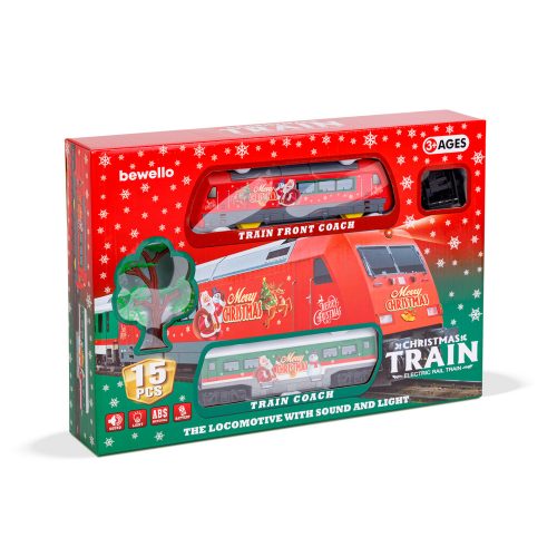Karácsonyi kisvasút - zenél, világít - elemes - BEWELLO