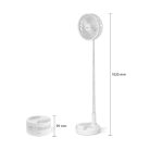 Ventilátor - akkumulátoros, teleszkópos, összecsukható - 4800 mAh - BEWELLO