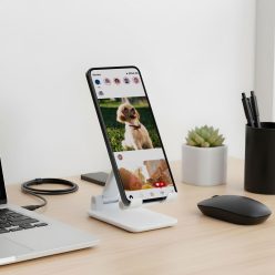   Asztali telefontartó állvány - állítható, összecsukható - BEWELLO