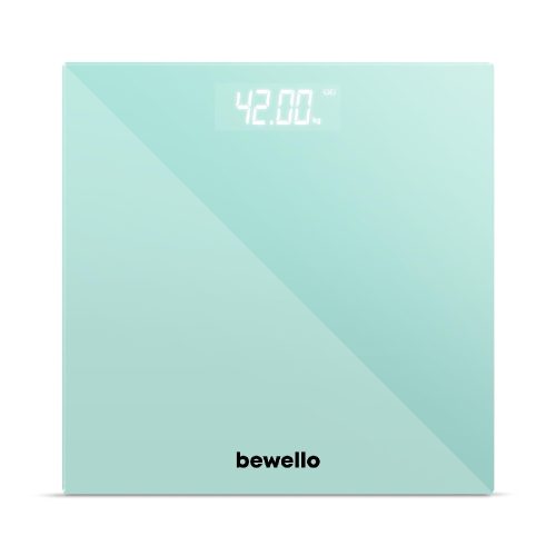 Személymérleg - üveg, elemes - BEWELLO