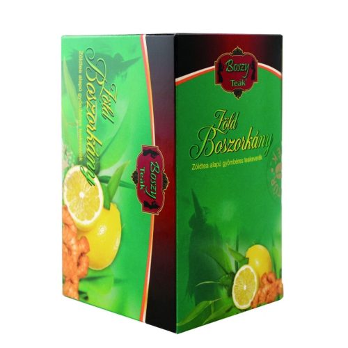 ZÖLD BOSZORKÁNY - zöld tea, citromhéj, gyömbérgyökér - filteres teakeverék - 20 db filter, 20x2 g
