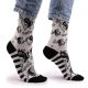 Bambusz zokni - 41-46 méret - Ying Yang Cats - HOP HARE