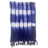 Indonéz kézműves boho JAVA ART stóla 60x200 cm - indigó - Nomad Sari