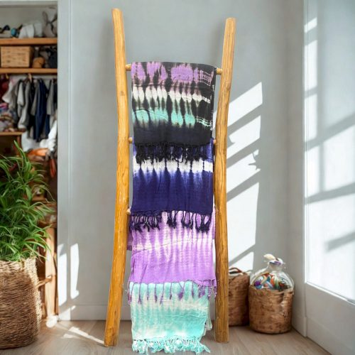 Indonéz kézműves boho JAVA ART stóla 60x200 cm - indigó - Nomad Sari