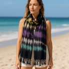 Indonéz kézműves boho JAVA ART stóla 60x200 cm - multi - Nomad Sari