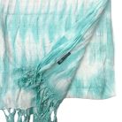 Indonéz kézműves boho JAVA ART stóla 60x200 cm - türkiz - Nomad Sari