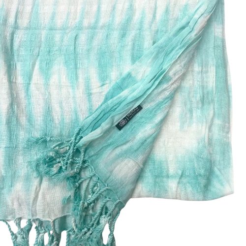 Indonéz kézműves boho JAVA ART stóla 60x200 cm - türkiz - Nomad Sari