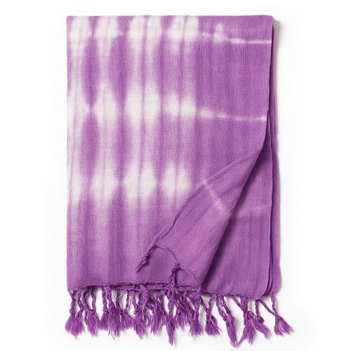 Indonéz kézműves boho JAVA ART stóla 60x200 cm - levendula - Nomad Sari
