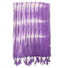 Indonéz kézműves boho JAVA ART stóla 60x200 cm - levendula - Nomad Sari