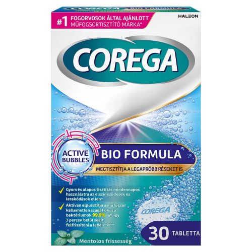 Műfogsortisztító tabletta 30 db Bio Formula - COREGA