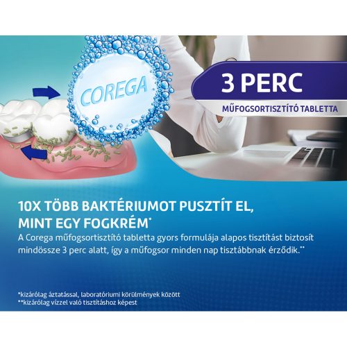 Műfogsortisztító tabletta 30 db Bio Formula - COREGA