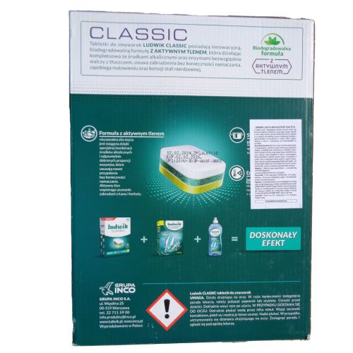 LUDWIK Classic Mosogatógép tabletta - 100 db