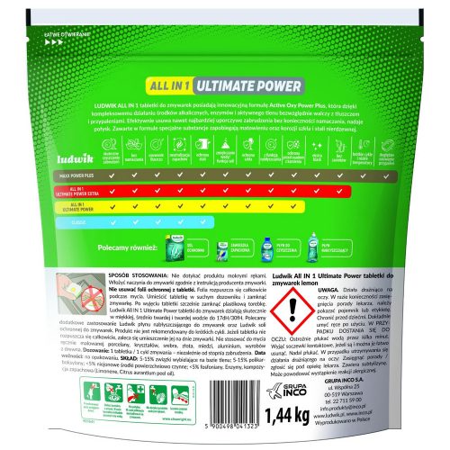 Ludwik Ultimate Power All In One Mosogatógéptabletta 80 db