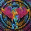 Indiai Pamut ágytakaró - falidísz - Elephant Head - 230x200 cm