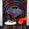 Indiai Pamut ágytakaró - falidísz - Elephant Head - 130x200 cm