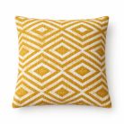 Klasszikus pamut párnahuzat 45x45 cm - Mustard Diamonds - Nomad Sari