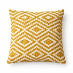   Klasszikus pamut párnahuzat 45x45 cm - Mustard Diamonds - Nomad Sari