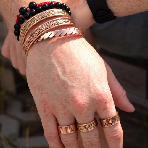 Réz karkötő mágnessel - Ancient Wisdom