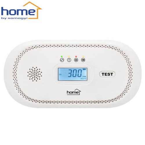 Szén-monoxid vészjelző - LCD kijelző, elemes - CO10LCD - HOME