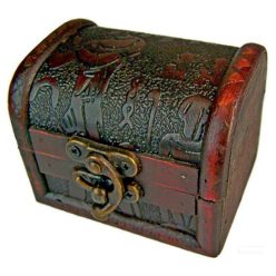 Vintage dobozka - Egyiptom - 9x5,5x6 cm