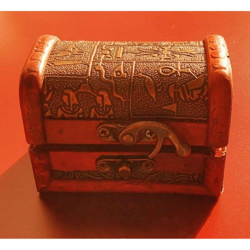 Vintage dobozka - Egyiptom - 9x5,5x6 cm