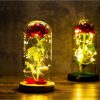 Örökrózsa elemes LED világítással 22 cm