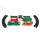 Karácsonyi kisvasút - zenél, világít - elemes - 19 db-os szett