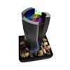 Szobai csobogó 5V USB - 28 cm - LED világítással, kavicsokkal