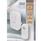 Digitális vezeték nélküli csengő - 230V 100 m 36 dallam - fehér - HOME